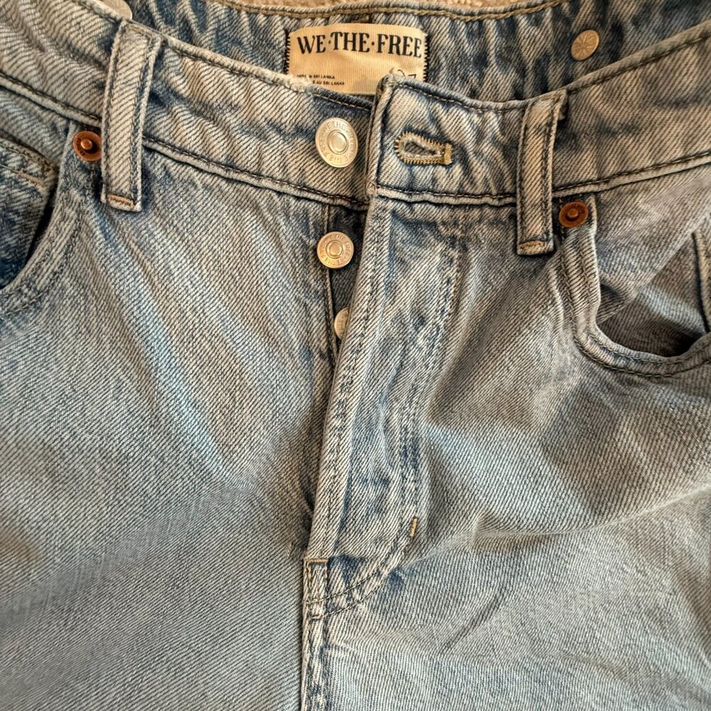 Free People We The Free Folklore Balloon-Leg Jeans - Size 27 - Picture 7 of 12
